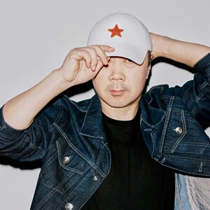 崔健同款红五角星带毛须帽子棒球帽男春秋季户外鸭舌帽磨边太阳帽