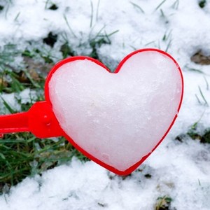 爱心雪球夹心形雪球夹星星玩雪模具鸭子雪球铲造雪球器堆雪人工具