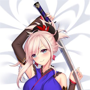 原创]fgo 手游 宫本武藏 动漫等身抱枕 fante系列 二次元周边礼物