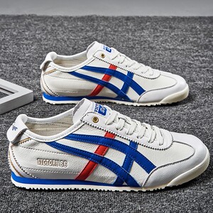 鬼冢虎秋方回力款回力季情侣鞋子真皮鬼冢虎男鞋tiger虎冢板