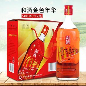 i和酒金色年华6年陈500ml*6瓶装半干型黄酒多省包邮