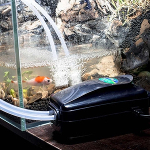 氧气泵鱼缸增氧泵打痒充氧机泡石出气头小型多功能家用养鱼增氧机