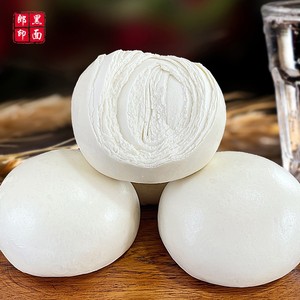 希森山东白面馒头黑面郎千层手工馒头花样面食饽饽戗面3.75斤