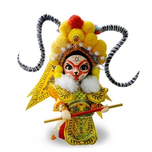 热卖中情人节外事北京礼物唐人a坊绢人唐娃娃q版戏曲人偶-孙悟空