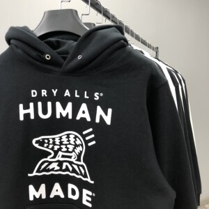 nigo human made 字母猪印花秋冬潮新款男女加绒宽松情侣连帽卫衣