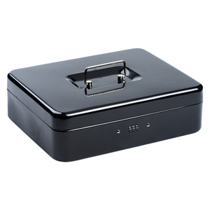 全国包邮特大号手提钱箱密码箱机械保险箱保险柜收银箱.带锁a4纸