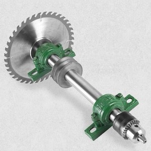 电锯台锯配件木工机械主轴电锯轴承座台锯配件a型皮带轮锯片主轴