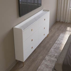 卧室超薄床尾斗柜客厅20实木轻奢30cm窄五斗柜置物柜床尾柜抽屉柜