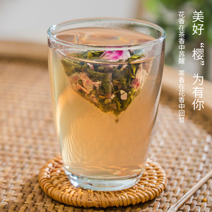 装50泡樱香乌龙茶樱花玫瑰乌龙茶叶三角茶包花茶