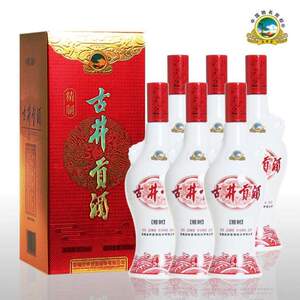 tt古井贡酒50度精制42度双耳白酒整箱正品牌纯粮食白瓷瓶酒送礼礼