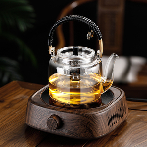 煮茶壶玻璃提梁壶泡茶烧水壶白茶茶具套装家用全自动电陶炉煮茶器
