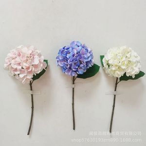 仿真花卡米拉蓝色绣球花家居桌花摆件婚庆假花绢花室内装饰花