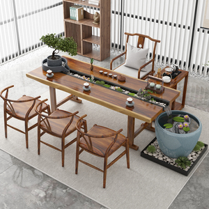 两用茶具套装家用实木禅意功夫泡茶台椅子组合tb093919071581458