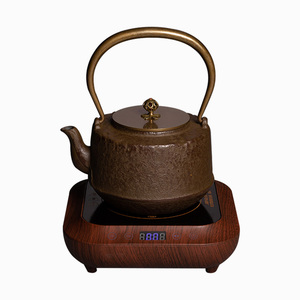 铁壶铸铁茶壶家用煮茶器烧水壶电陶炉茶炉套装复古茶具铜盖