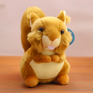 k可爱松鼠公仔真儿玩具仿毛动物b小田鼠玩偶布娃娃女生绒童生日礼