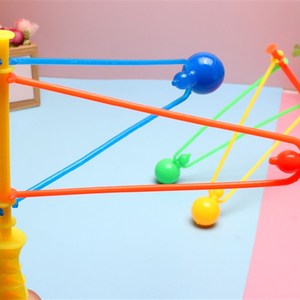 包邮7080后经典怀旧玩具撞击塑料手摇球碰碰球摇摇球双碰撞球游.