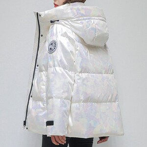 江苏特别特服装有限公司2021年冬季新款亮面羽绒服女时尚连帽加厚