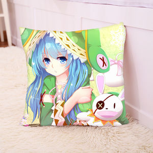 时崎狂三约会大作战周边抱枕鸢一折纸四糸乃动漫画坐靠垫方形枕头