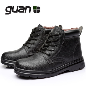 日本进口代47484950码特大号劳保鞋男女冬季保暖加绒钢头防砸防刺