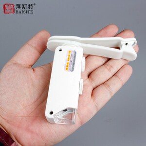 拜斯特放大镜带灯led便携式200倍鉴定玉石 瓷器配手机夹拍照视