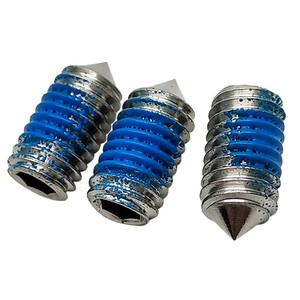 304不锈钢内六角点胶尖尾机米耐落顶丝防松紧定螺丝m3m4m5m6