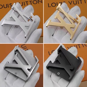 原版五金适用lv男士皮带扣头纯铜高档平滑扣不褪色腰带头单卖配件