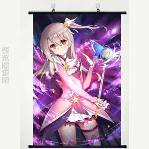 魔法少女伊莉雅 伊莉雅花嫁/美游/小黑动漫卷轴挂画布画海报