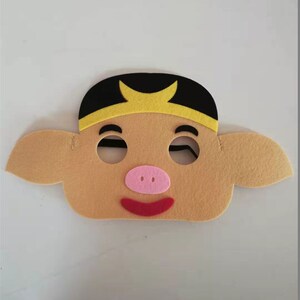 儿童孙悟空面具西游记师徒四w人面罩头套猪八戒唐僧白骨精妖怪套