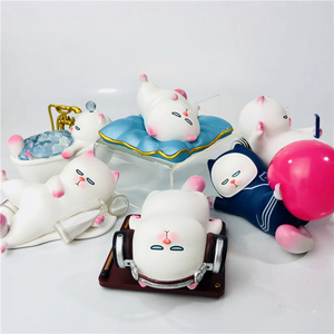 正版popmart泡泡玛特vivicat懒躺系列盲盒潮玩具确认款洗澡猫咪