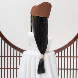 魔道祖师喵屋小铺衍生周边假发非cos假毛道具布冠.金光瑶全套