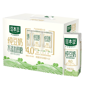 豆本豆纯豆奶250ml*12盒/整箱装无添加蔗糖营养植物奶早餐囤年货