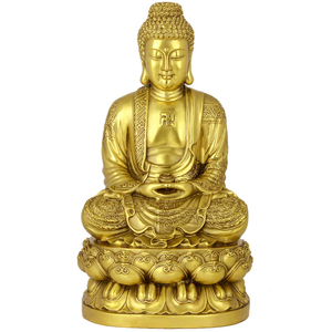 纯铜释迦牟尼佛佛像居家公家庭供奉如来佛祖摆件三宝佛保平安纳福