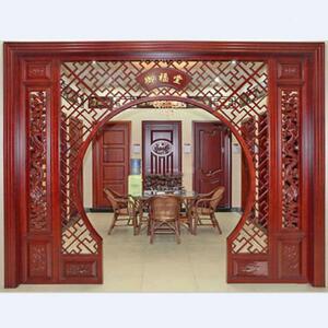 新中式圆门隔断