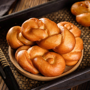 泰祥奶香麻花冷冻进口动物奶油冰激凌麻花零食240g*4袋