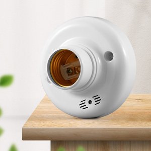 正品西门子声光控灯座200w楼道感应延时家用声控开关e27螺口明装l