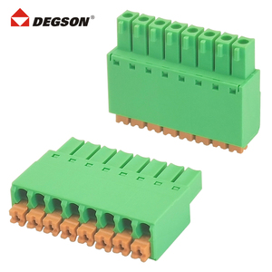 DEGSON高正高松弹簧插拔式PCB接线端子15EDGKN-3.81-04P-14-1000A