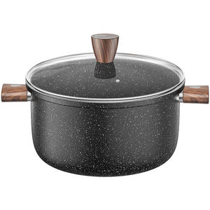 苏泊尔双耳麦饭石汤锅家用电磁炉专用不粘锅煮粥煲汤锅炖锅熬煮锅