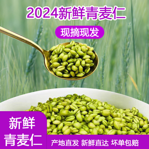 新鲜青麦仁小麦粒2024年麦子去皮煮粥营养健康粗杂粮嫩绿麦仁400g