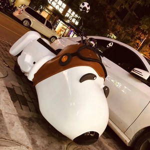 史努比电动摩托车