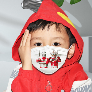 奥特曼口罩儿童卡通男孩小学生专用一次性独个包装防粉尘混装冬季