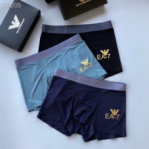 emporio armani阿玛尼内裤男士纯棉舒适透气莫代尔四角平角裤冰丝