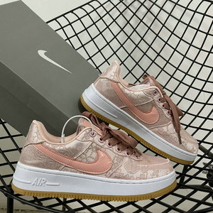 空军一号 冠希联名玫瑰金粉丝绸af1女鞋低帮休闲男女板鞋2021新款