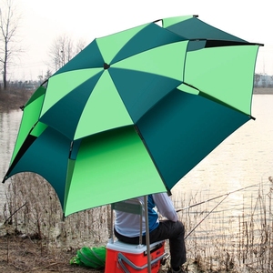 8米钓鱼伞大钓伞26米万向加厚防晒防暴雨折叠雨伞户外折叠渔具
