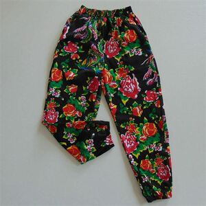 休闲裤花裤衩东北街头s摇滚民族风九分裤花裤子显瘦新款大花裤