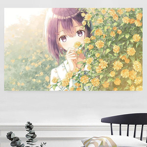 动漫二次元海报性感美女墙贴画自粘学生宿舍寝室超大壁画墙壁贴纸