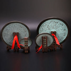 菁影居青铜镜古铜镜古代梳妆镜生肖九宫镜抛光镜面台式公主镜梳妆