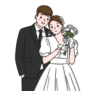 00tb7993200867淘宝手绘婚纱照漫画头像q版真人物情侣卡通写实结婚