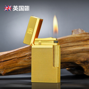 英国gbi男士商务高档大船朗声充气打火机侧砂滑轮点火复古送男友