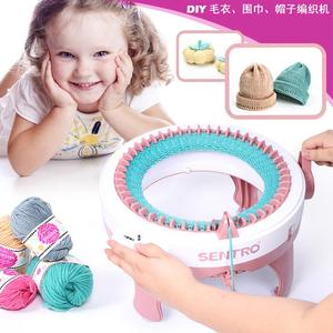 围巾编织机毛衣diy手摇手工织帽子玩具儿童织布毛线机器女孩家用