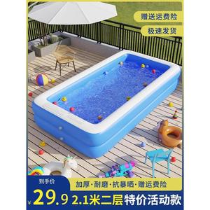 儿童充气游泳池家用海洋球池家庭超大型加厚室内大号成人戏水池